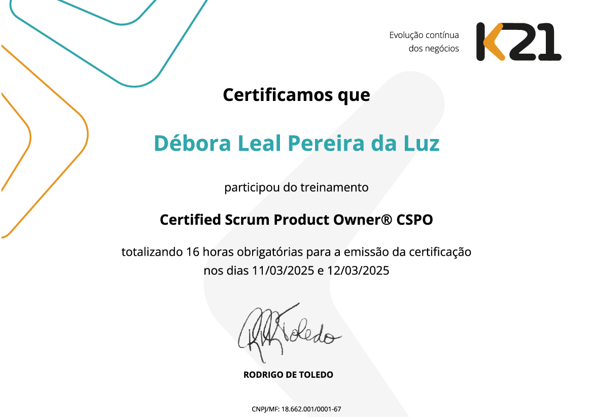 Certificado K21